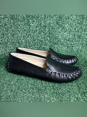 NEW Cole Haan Evelyn Driver Loafer Women Size 8.5 B Black Leather Slip On W13570